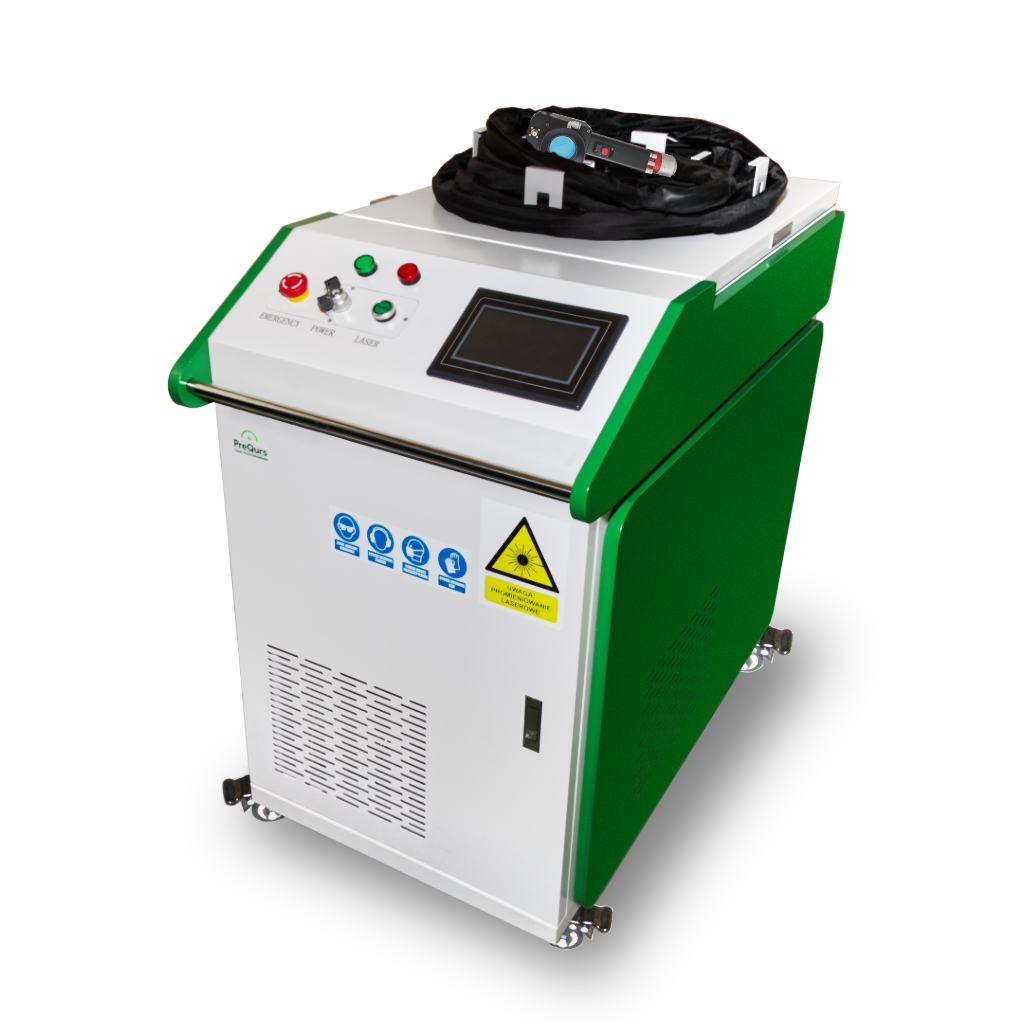 Impulsowa oczyszczarka laserowa  o mocy 1 000 W chłodzony wodą. Dedykowany do zastosowań przemysłowych, przeznaczone do długotrwałych procesów czyszczenia powierzchni metalowych oraz niemetalowych. 